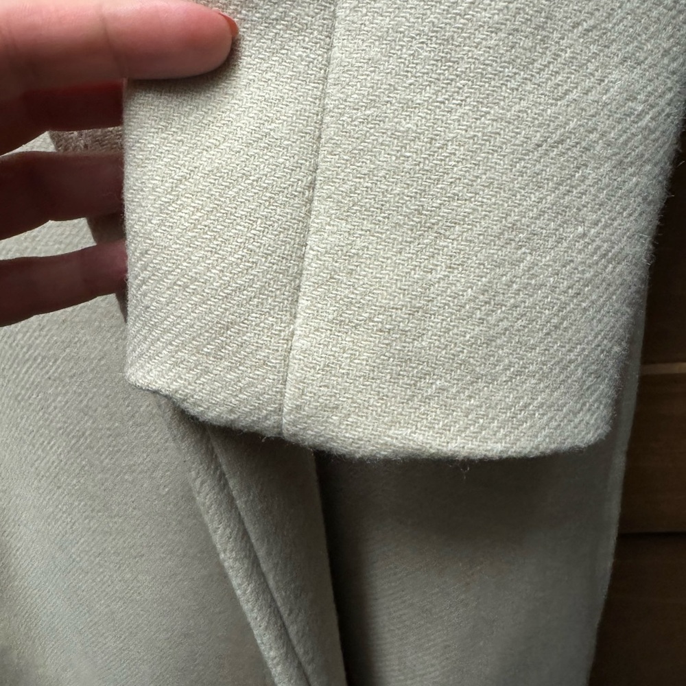 Mango Elegant Cream Women's Long Coat - Picture 6 of 10